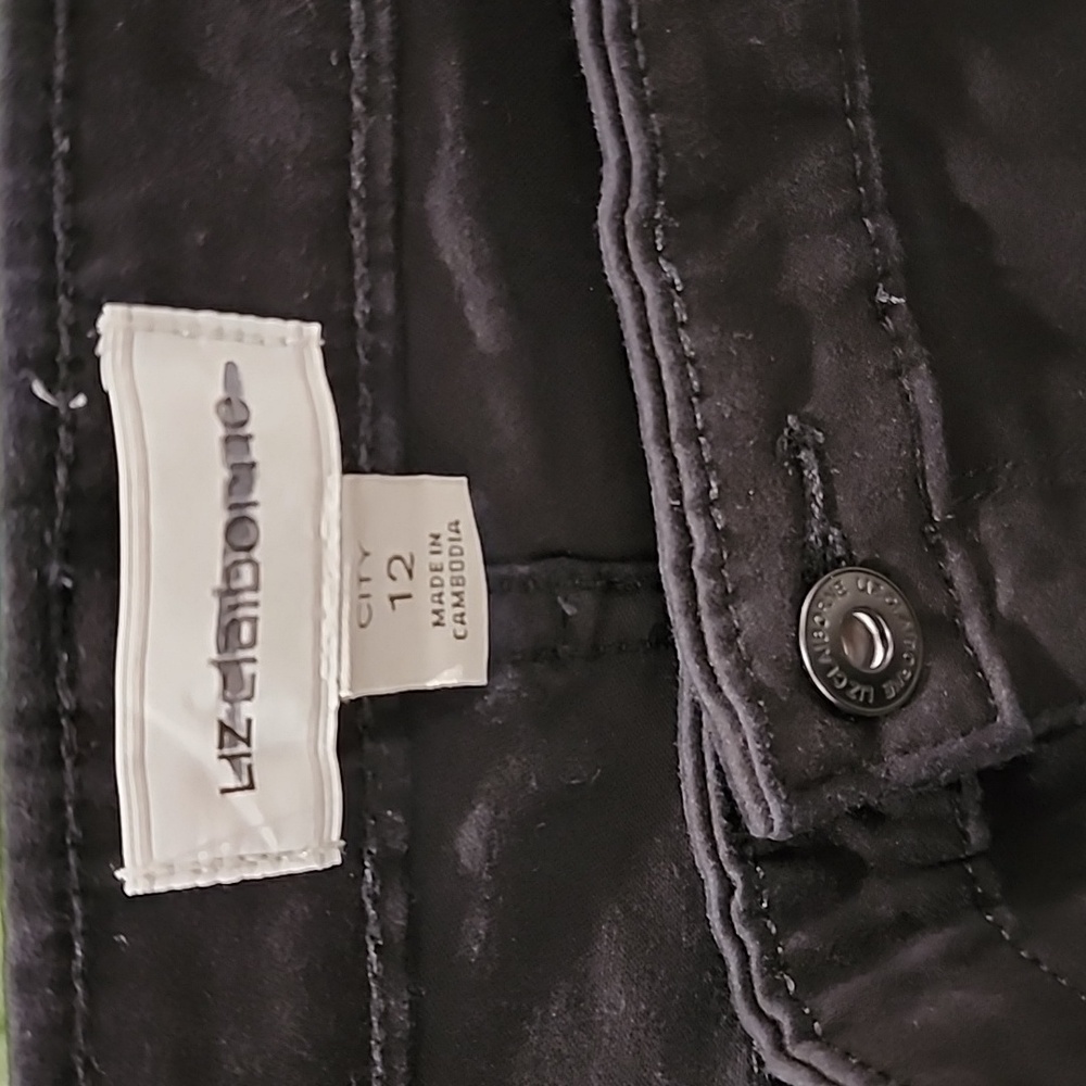 Liz Claibourne Black City Pants - Picture 2 of 2